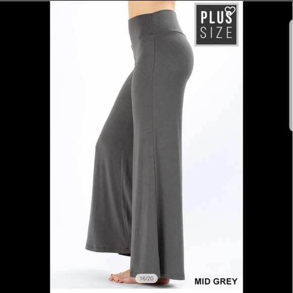 Pants - 💕 10/14 Host Pick💕 Plus Size Grey Palazzo Pants